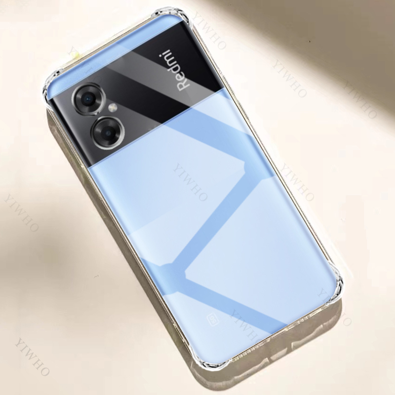 Clear Phone Case for Xiaomi Redmi Note 11R 22095RA98C Thickened Transparent Case for Redmi 11 R Shockproof Anti-scratch Covers
