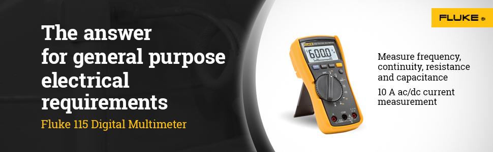 fluke 115, digital multimeter, electrical