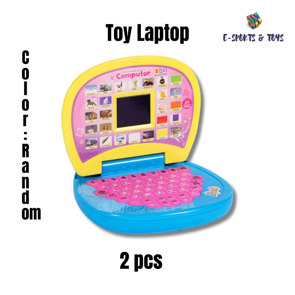 2 PCS Educational Kids Laptop - Learn ABCD, Words, Numbers ...