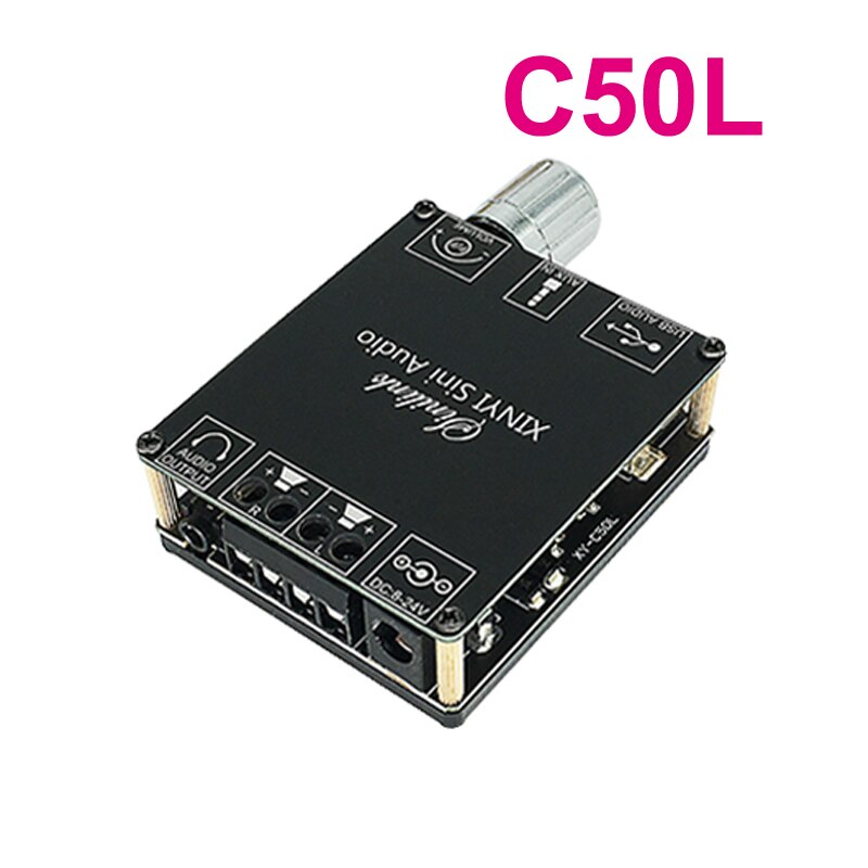 Bluetooth-compatible 2*50W 2*100W AUX TPA3116 Digital Power Amplifier Board 2.0 CH Stereo Music Wireless Module Audio AMP - C50H 24V4A. 