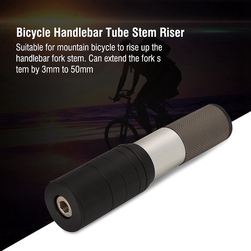 Bicycle Fork Stem Extender MTB Bike Handlebar Stem Riser Rise Up Extender. 