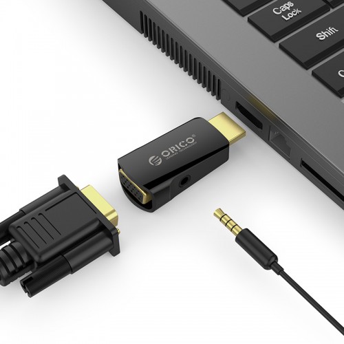ORIC.O (XD-HLFV) HDMI to VGA (M to F) Audio & Video Convertor. 