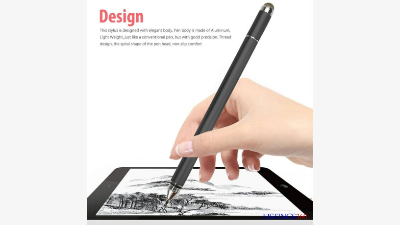 Universal 3 in 1 Capacitive Stylus Pen with Mobile Stand Holder, Writing Pen, Capacitive Pen for Mobile use, Compatible for Android Touch Screen. 