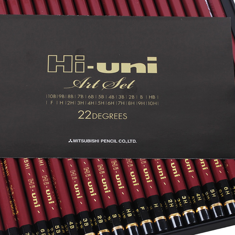 2 Pcs/Lot Mitsubishi Uni HI-UNI Series Pencil with 22 Options Student Writing Pencil Wholesale Pencils. 
