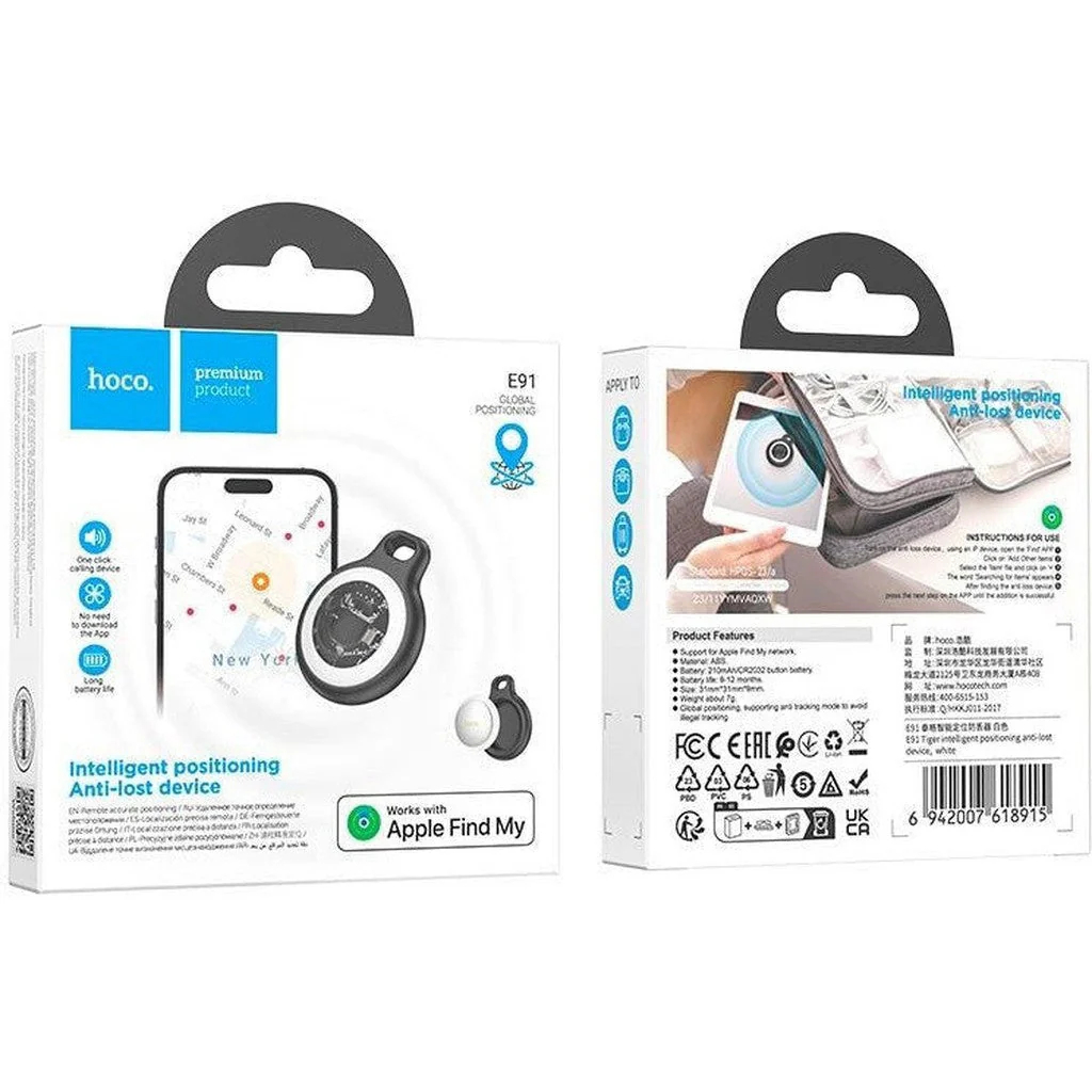 Hoco E91 Tiger Intelligent Positioning Anti-lost Device. 