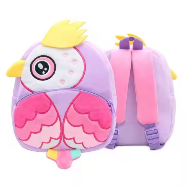 10x11 Inches Toddler Plush Bird Backpack Cute Baby Backpacks for Boy Girl Mini Backpack Preschool Baby Schoolbag. 