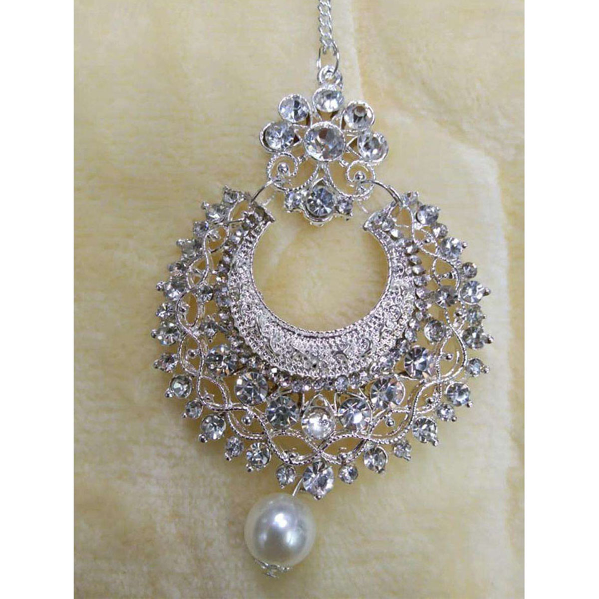 For Stone Setting Womans Fashionable Tikli - Silver