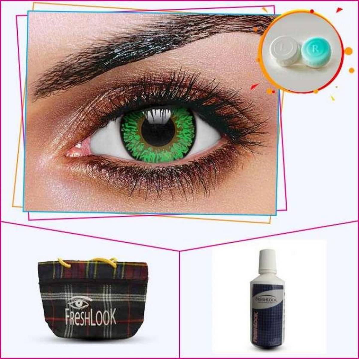 Freshlook Green contact lens(Full Set)