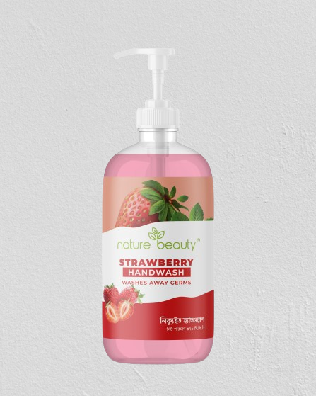 Nature Beauty Strawberry Hand Wash-370ml. 
