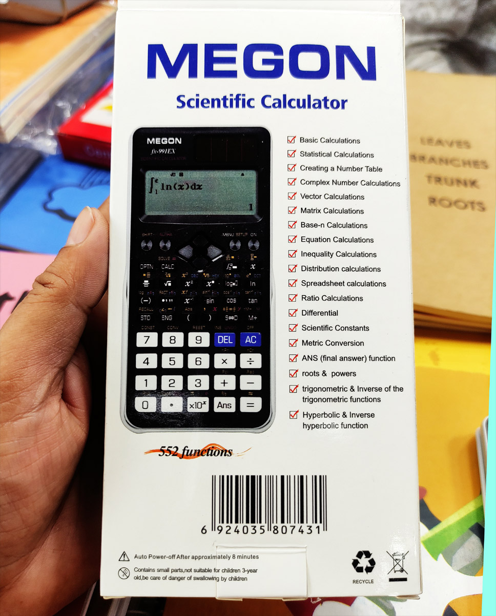 SCIENTIFIC CALCULATOR (M-E-G-O-N). 