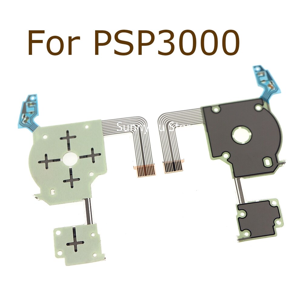 New D-Pad Left Ribbon Keyboard Button Flex Cable Set with rubber for PSP3000 PSP 3000 095. 