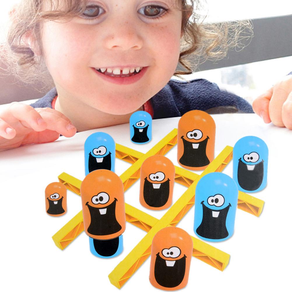Stacking Cups - Big Eat Small Tic-Tac-Toe Game - Fun Puzzle Game Toy - Parent-child Interactive Table Toy For 5  Years Old. 