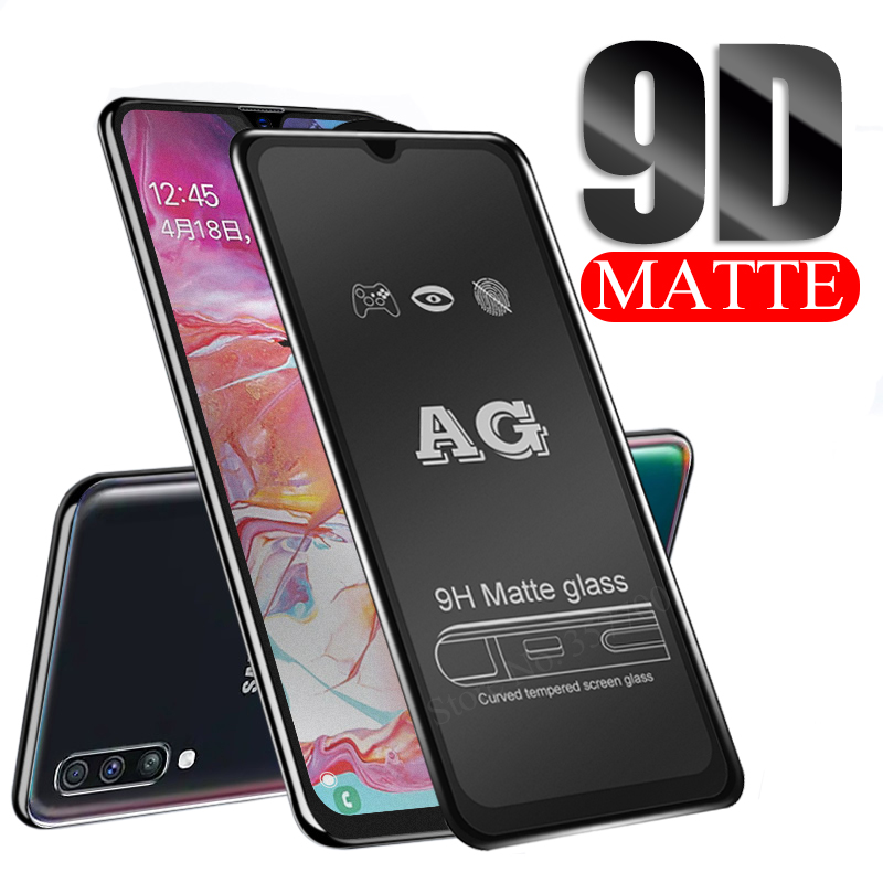 Samsung Galaxy A50 Premium 9D AG Matte Tempered Glass Screen Protector (Full Display Covered)