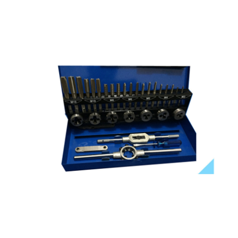 32PCS HSS Tap and Die Set Metric Wrench Cut M3-M12 Hand Threading Tool Tungsten Carbide Tap Die Screw Thread Making Tool. 