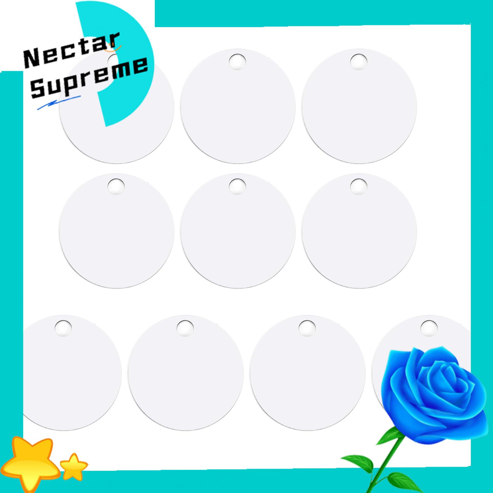 Personalized Name Plate Personalized Sublimation Name Plates Customizable Name Tags for Diy Projects Pack of 10 Ideal for Sublimation Transfers Round Hole Design Great for Personalizing Items for Diy. 