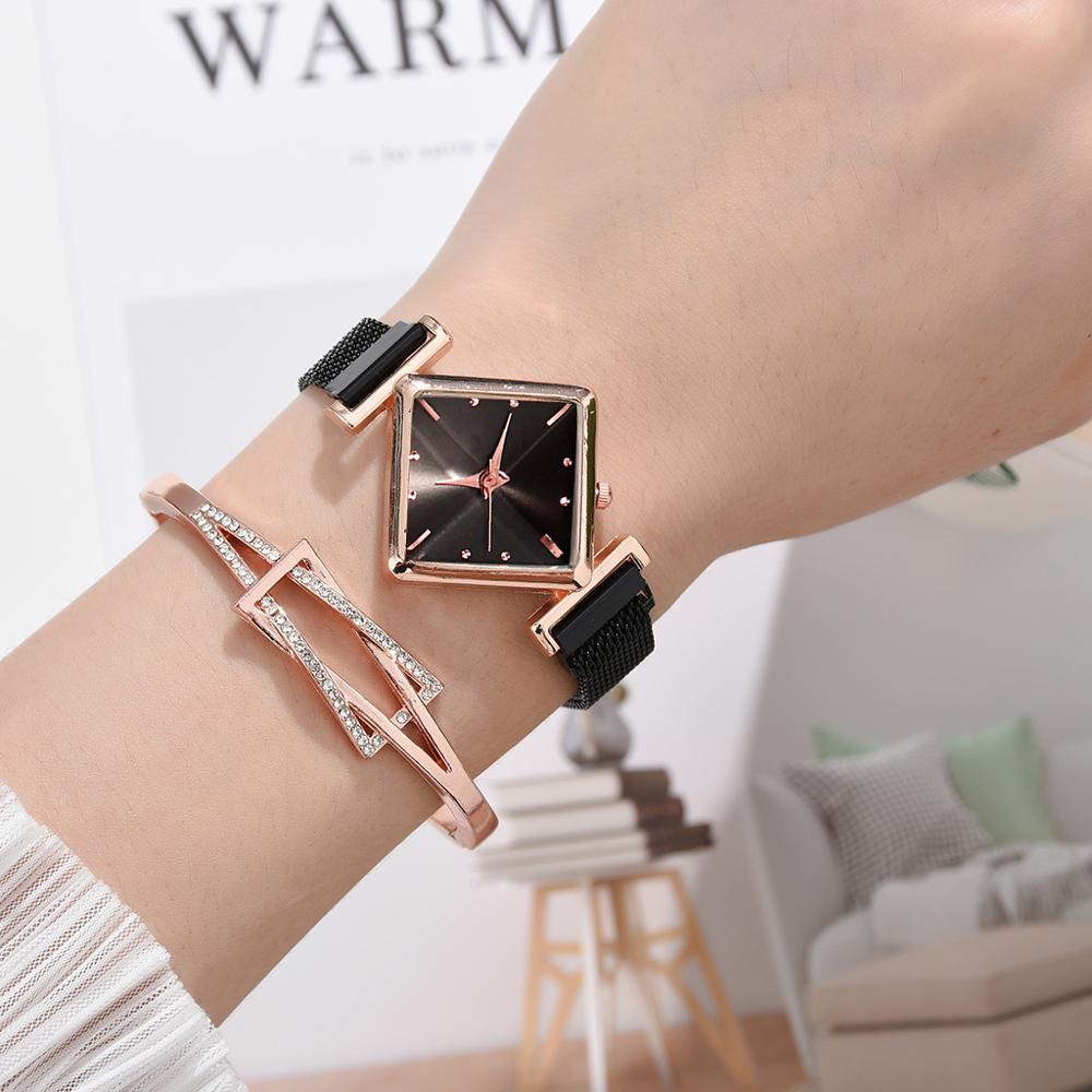 Square shape discount watch for ladies