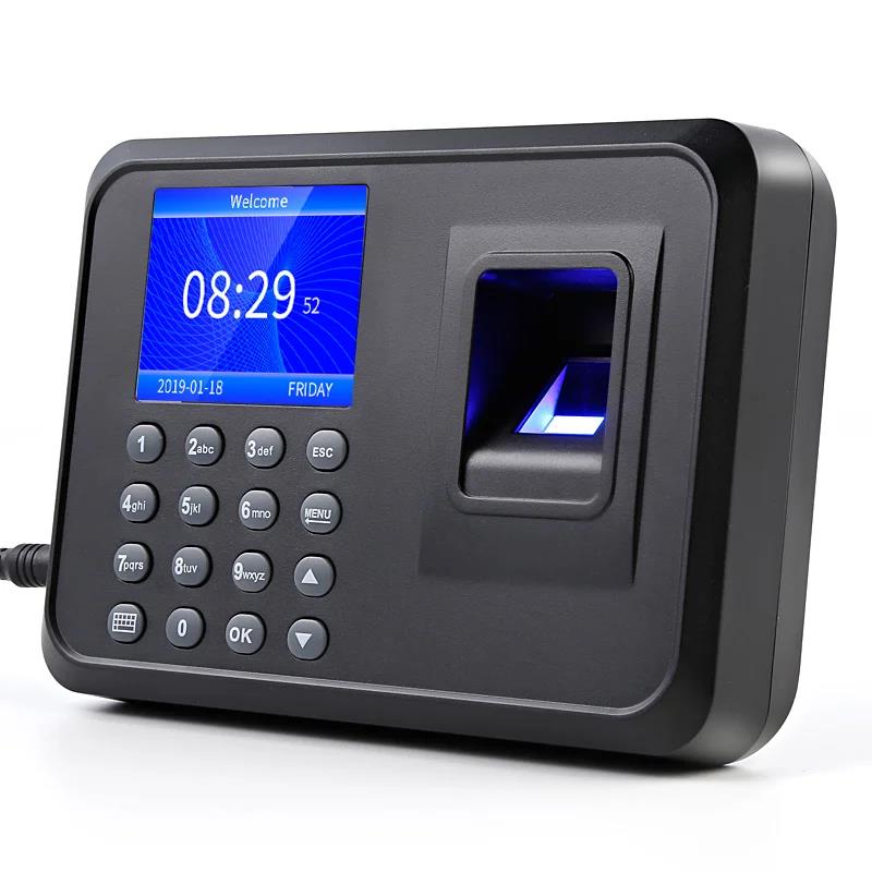 CN Biometric Fingerprint Attendance Punch USB Time Clock Office System Recorder Reader Timing Device Employee Attendance Machine. 