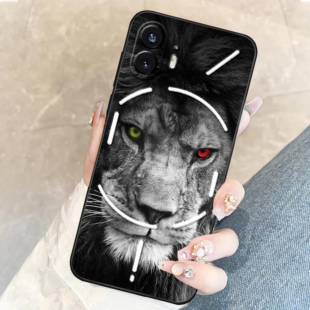 Case For Nothing Phone 2 Coque Bumper TPU Soft Silicone Funda relaxPhone Case For Nothing Phone 1 Black TPU Shockproof Back Cover