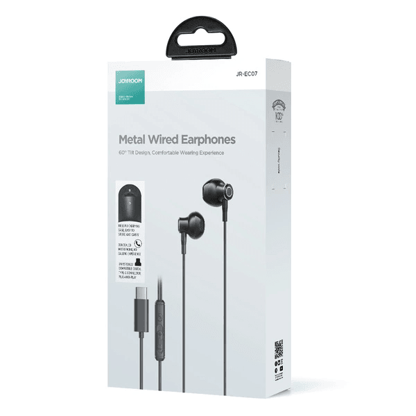 JOYROOM JR-EC07 TYPE-C Series Half In-Ear Wired Earphones joyroom Type c headphone type c earphone. 
