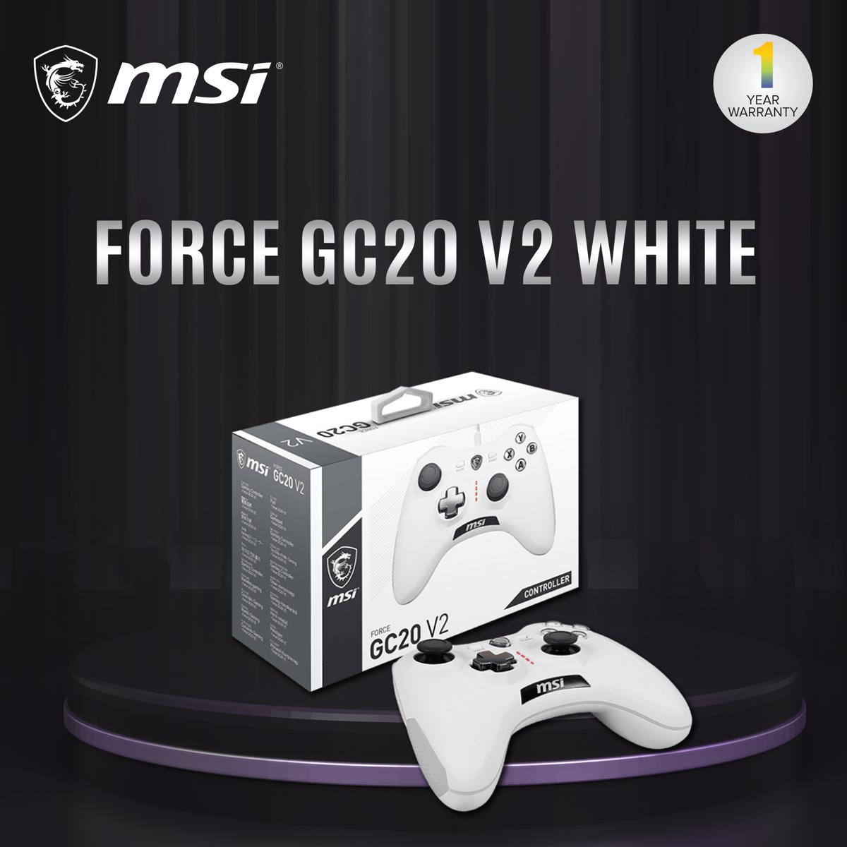 MSI FORCE GC20 V2 WHITE Gaming Controller