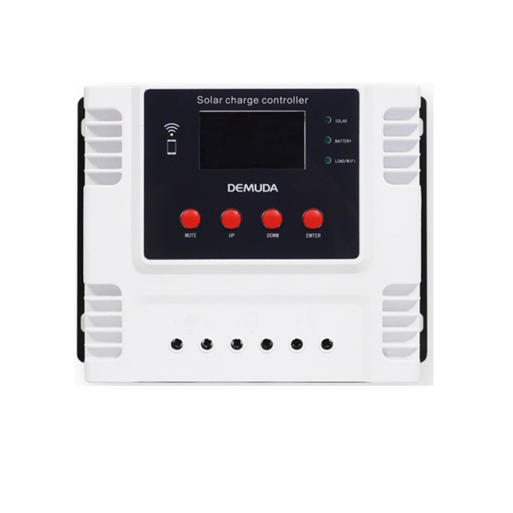 PWM Intelligent Solar Charges Controller Mobilephone App Control Real-time Data Monitoring Device LED Display 12V/24V Controllers for Leadacid Ternary Lithium and Lithium-iron Batteries-06. 