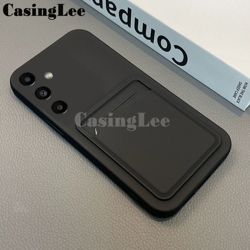 For Samsung M55 case Soft Card Holder Slot Silicone Wallet Cover For Samsung Galaxy M55 Back Cover Phone cases