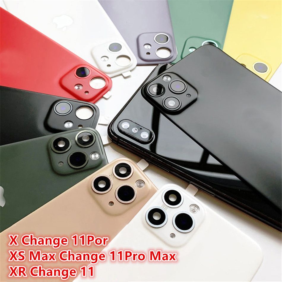 Lens Sticker Back Protector Film Modified Camera Cover Alloy Case For IPhone X XS MAX XR Seconds Change 11/ PRO/ MAX