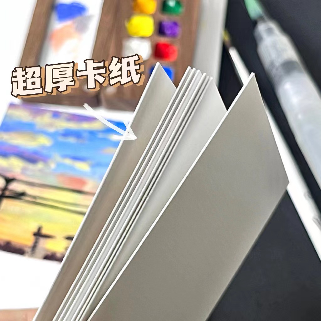 Mini walnut color palette ins creative wooden portable pigment packaging box detachable and foldable for travel. 