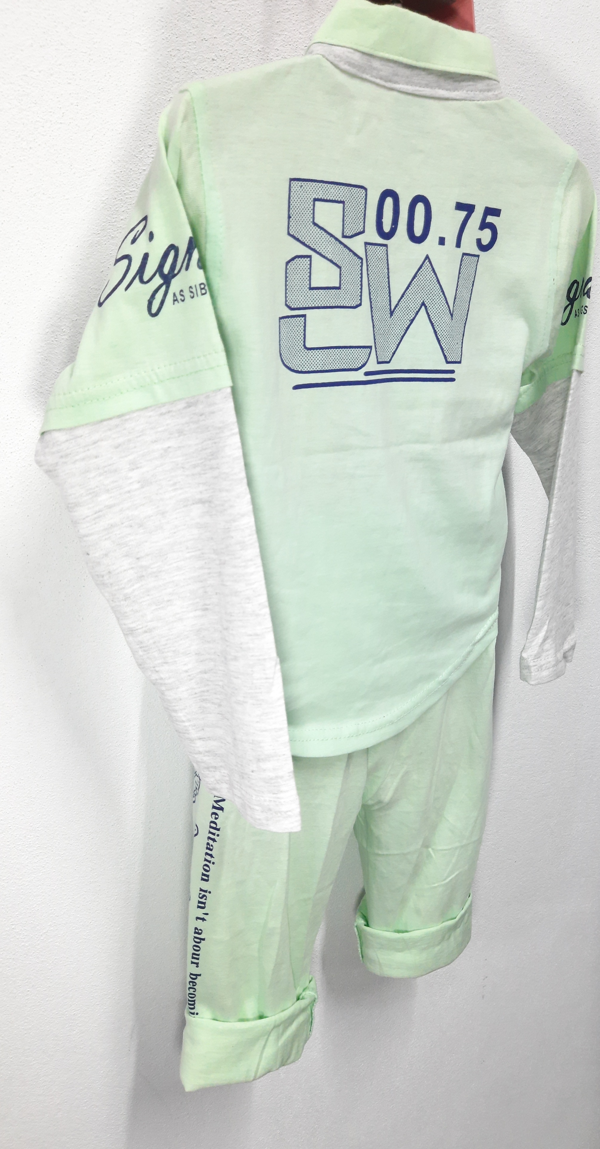Boys full sleeve genji set winter collection for baby, twin hata gejni set. 