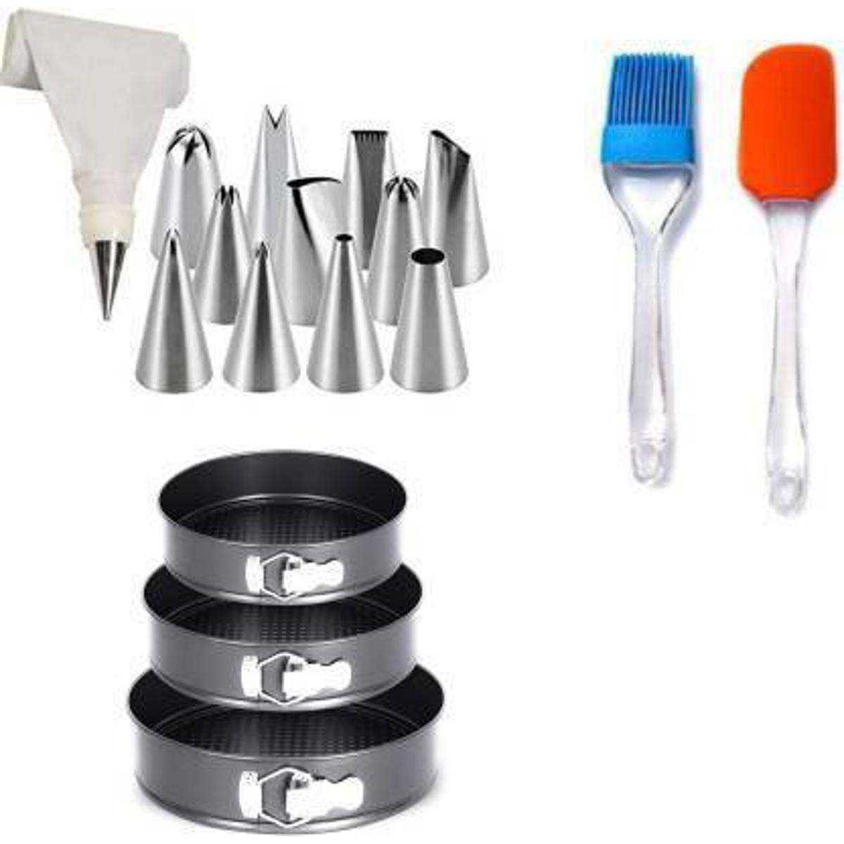 12 Piece Cake Decorating Set Frosting Icing Piping Bag Tips with