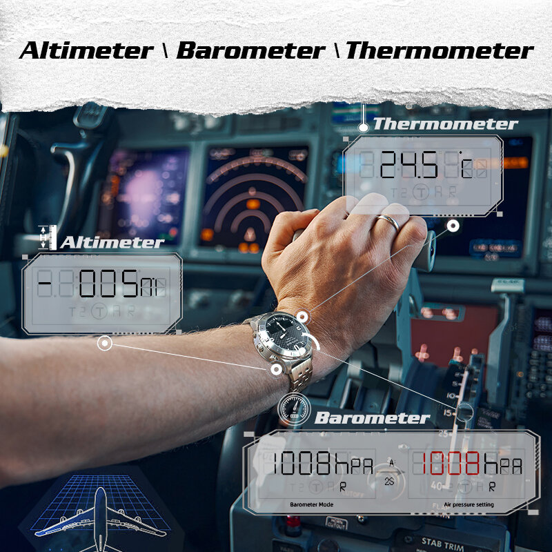 NORTH EDGE Snow 50M Waterproof Intelligent Sports Watch. 