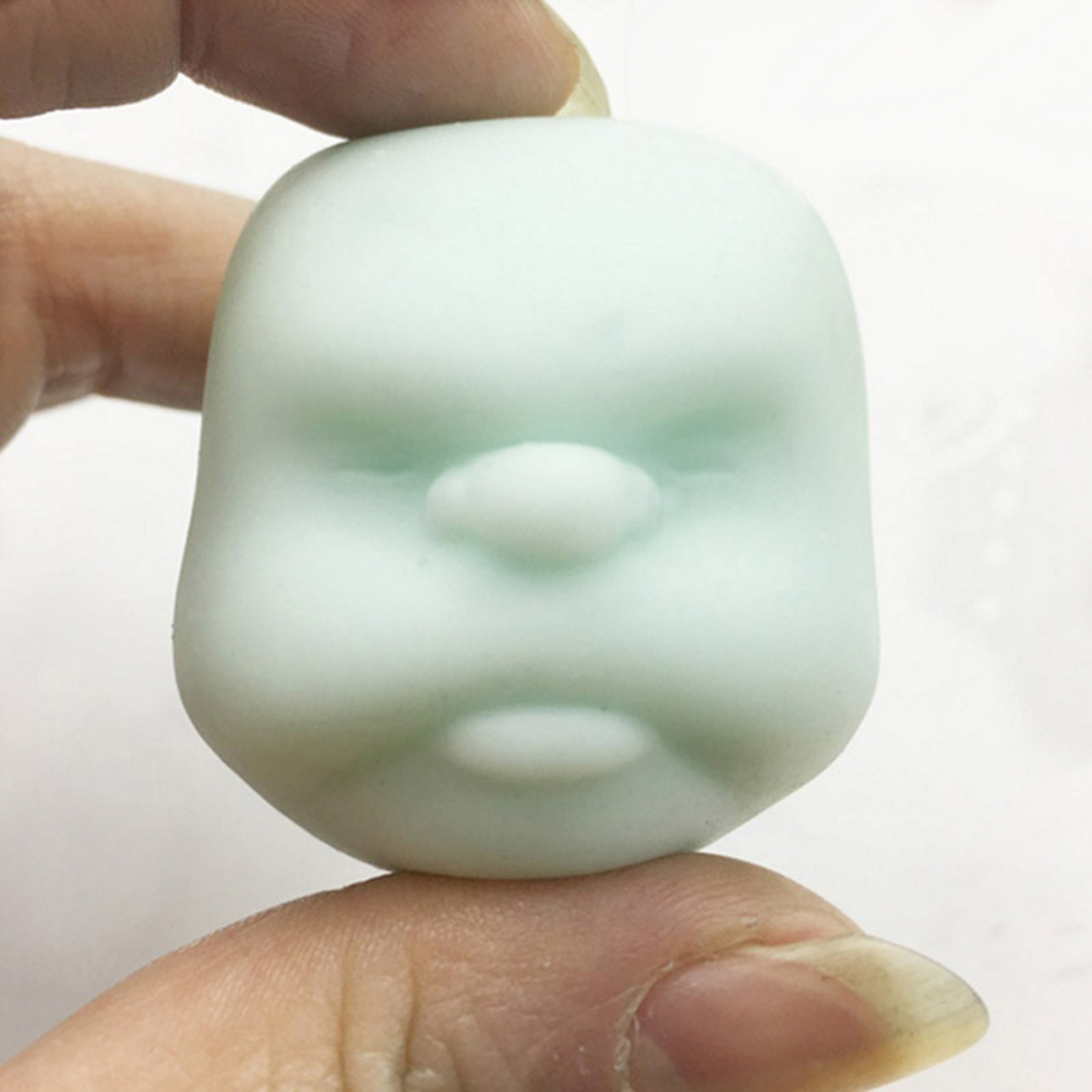 Smiling Human Face Squeeze Vent Ball Adult Stress Relief Decompression Toy for Home. 