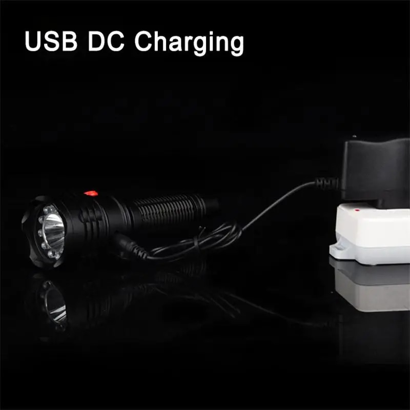 Railway Signal Flashlight Multifunctional Rechargeable Torch Light With Magnet Base Aluminum Hard 3 Color Light Torch. 
