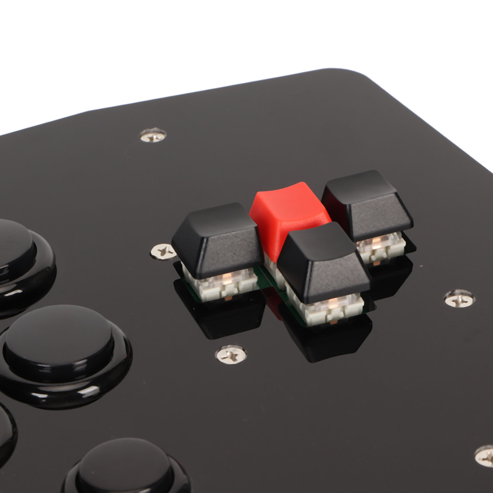 Arcade Game Fighting Joystick Precise Control USB 2.0 Interface DIY Arcade Joystick for PC Emulators for Sanwa OBSF 24 30. 