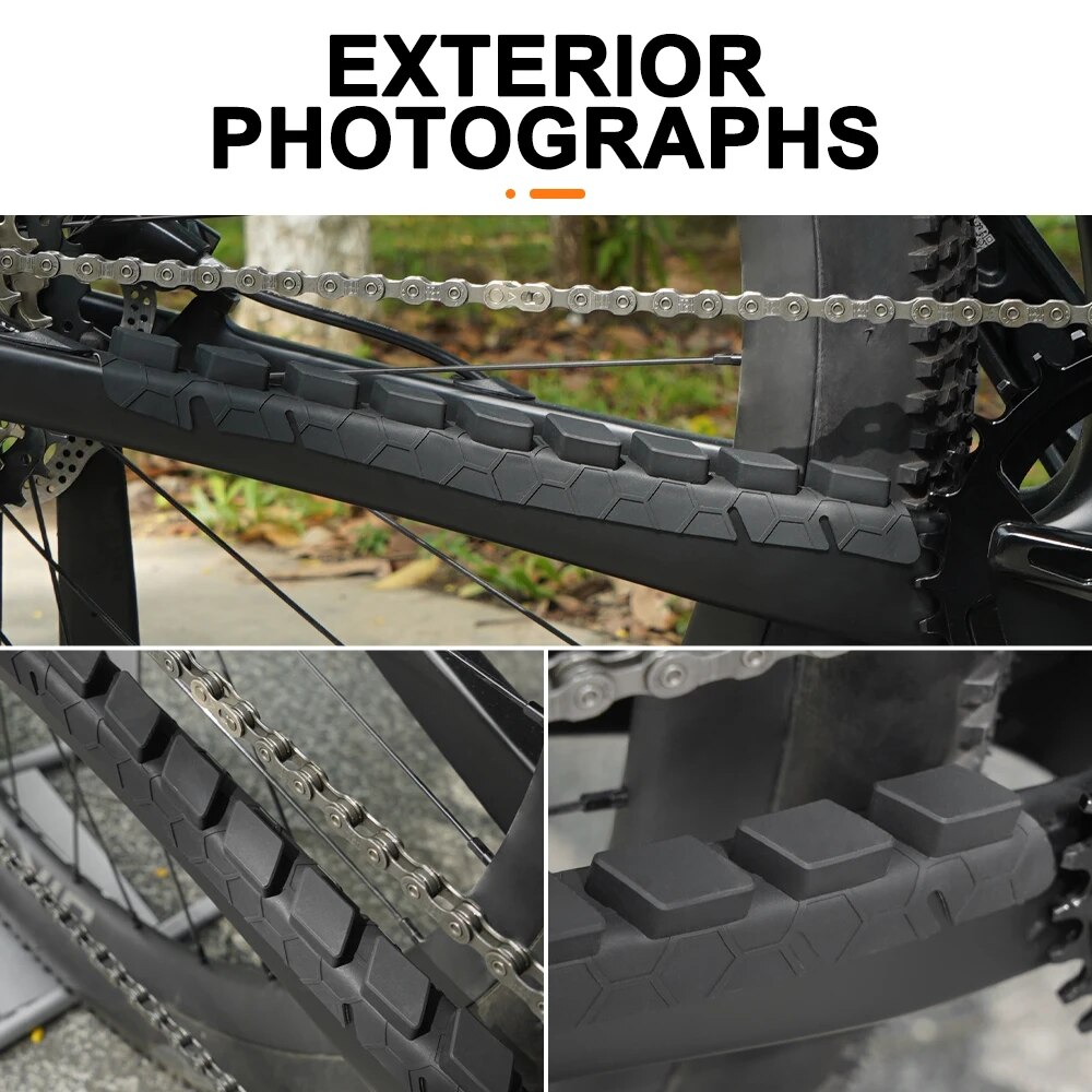 TOSEEK Bicycle Chain Sticker Scratch Protector MTB/Road Bicycle Anti Slip Sticker Protection Frame. 