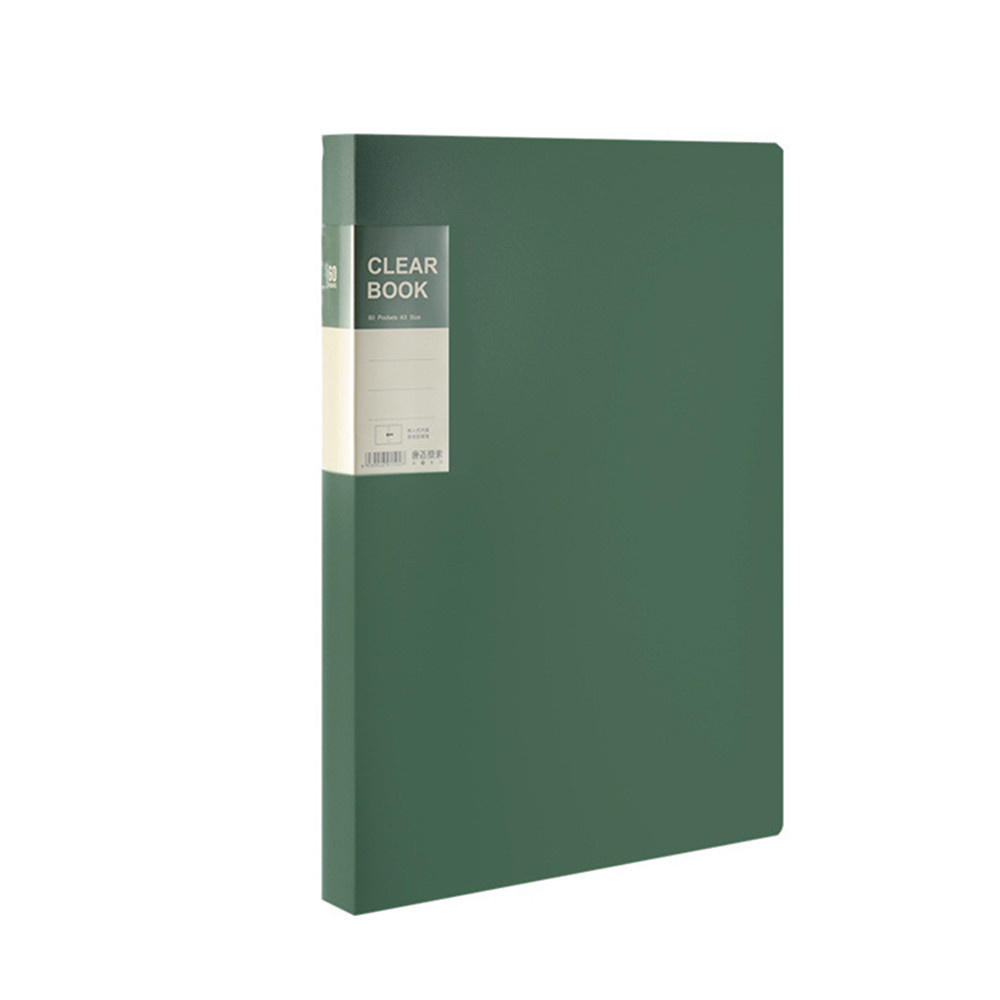 Plastic cover A4 File Folder Display Book Convenient Transparent Insert Paper 20 pages Paper Document Organizer 40 pages 30. 