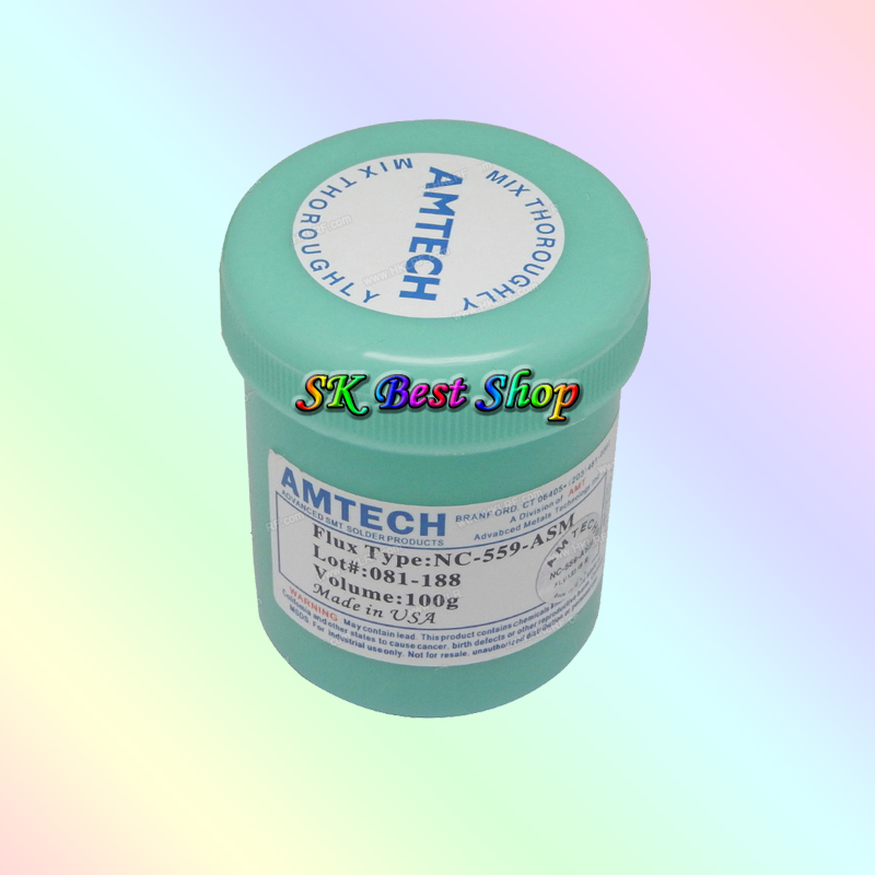 Amtech NC-559-ASM 100g SMT/SMD BGA Soldiering Solder Paste for PCB Rework Reballing Welding Repair Tools. 