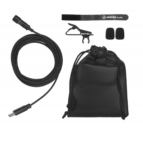 MIRFAK Audio MC1P Type-C Connection Omni-Directional Condenser Lavalier Microphone. 