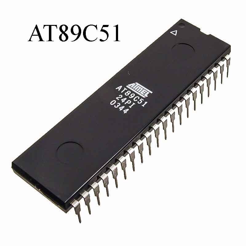 AT89C51 89S51 AT89C51-24PI AT89C51-24PU AT89C51-24PC IC DIP-40 Microcontroller IC 8-Bit 24MHz 4KB Flash Memory Through Hole Integrated Circuits MCU Chip Leads. 
