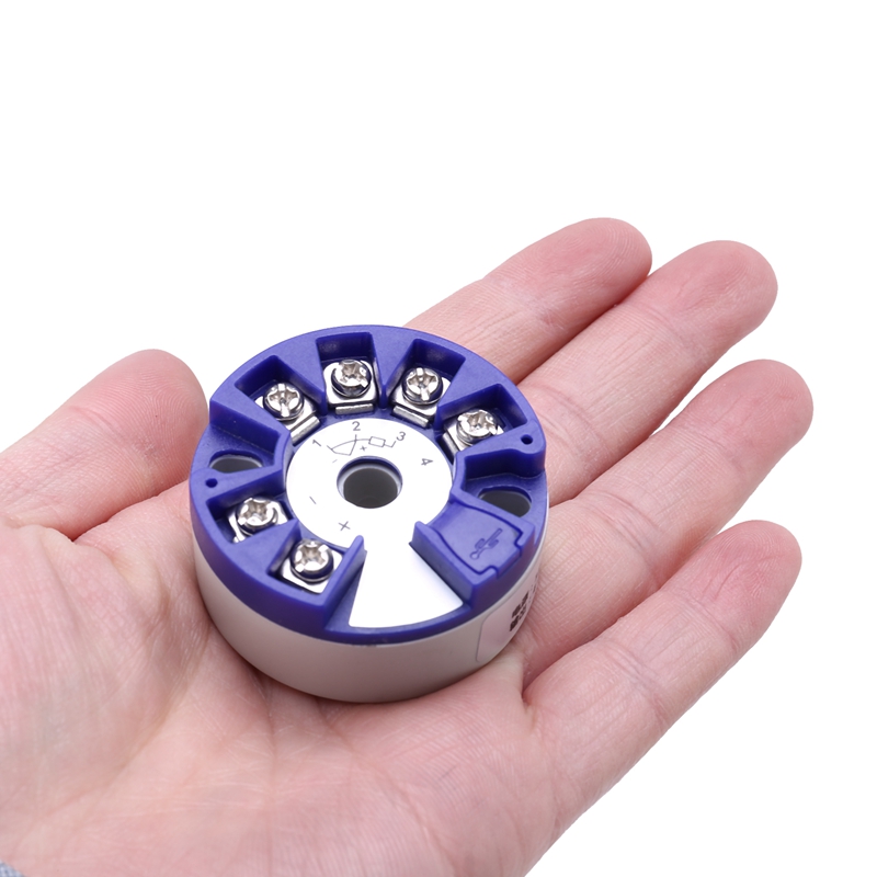 Programmable Thermocouple RTD PT100 to 4-20MA Converter TC RTD Input 4-20MA Output Head-Mounted Temperature. 