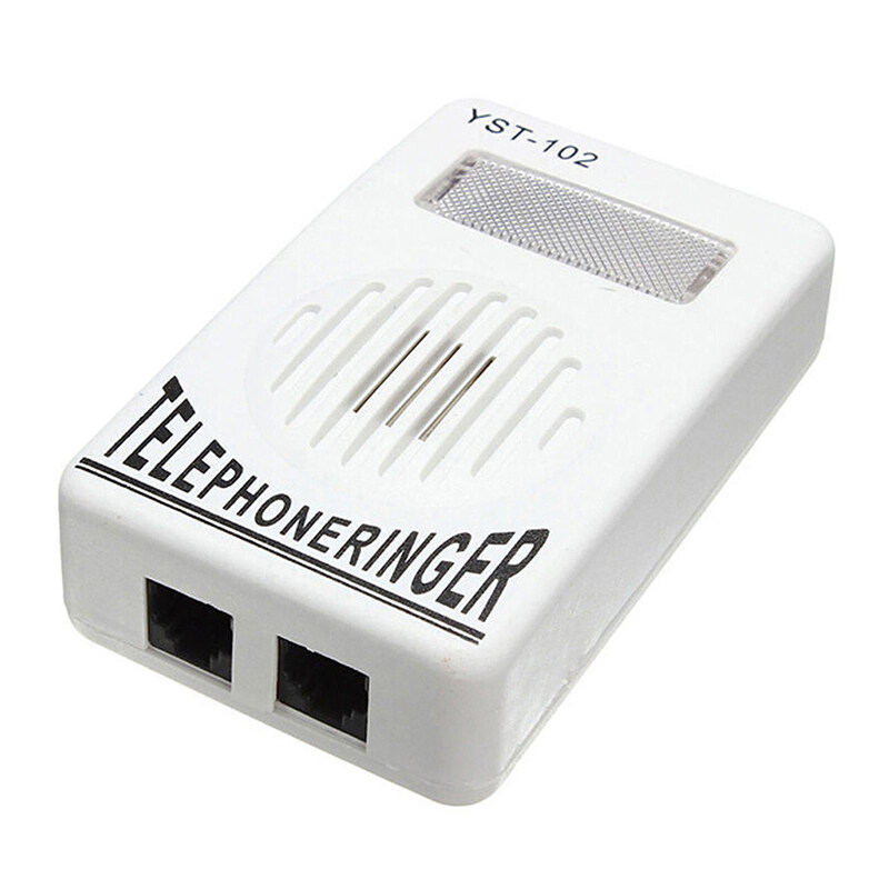 Extra-Loud Telephone Phone Bell Ringer Strobe Light Flasher Sound Amplifier