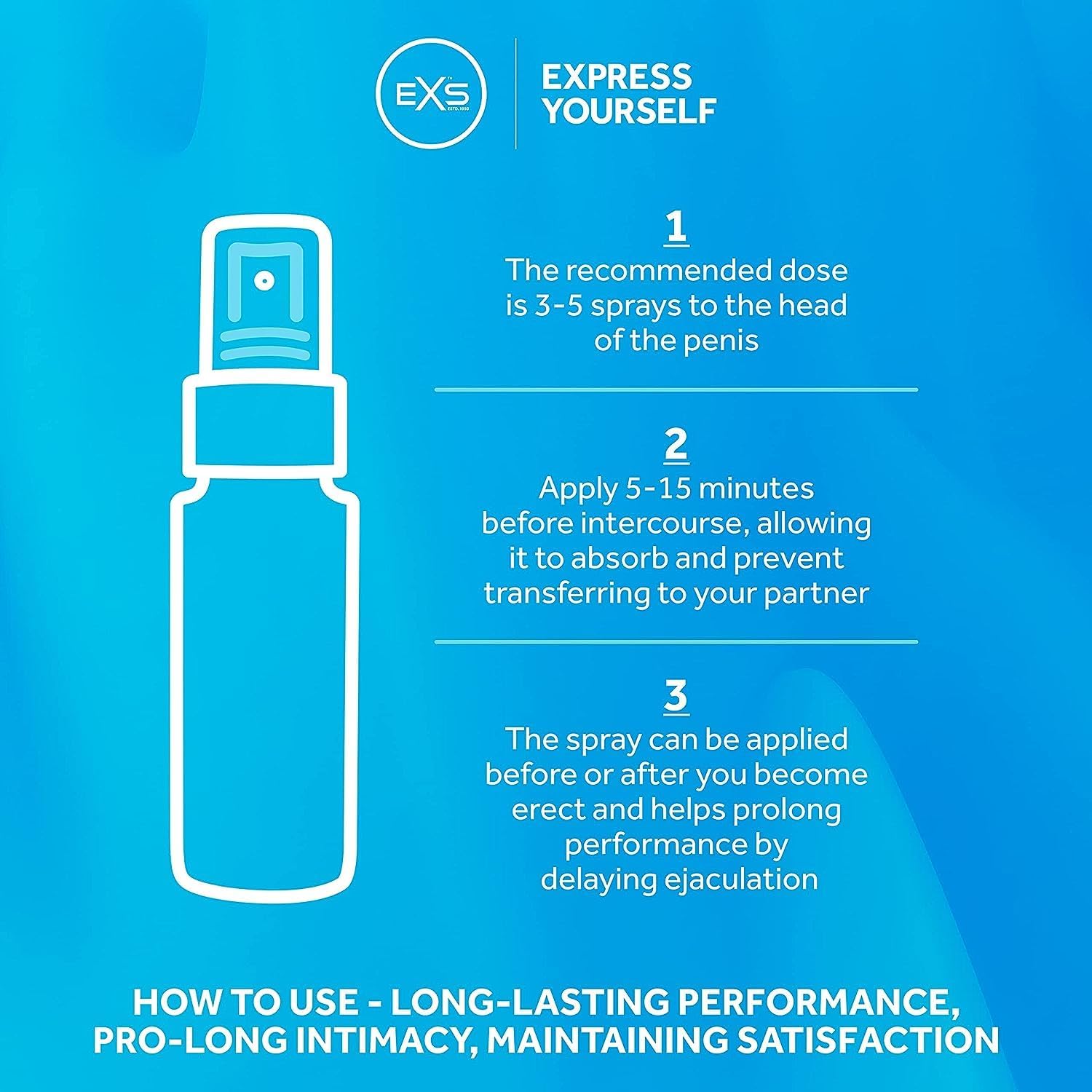 EXS Delay Spray For Men 50ml | UK. 