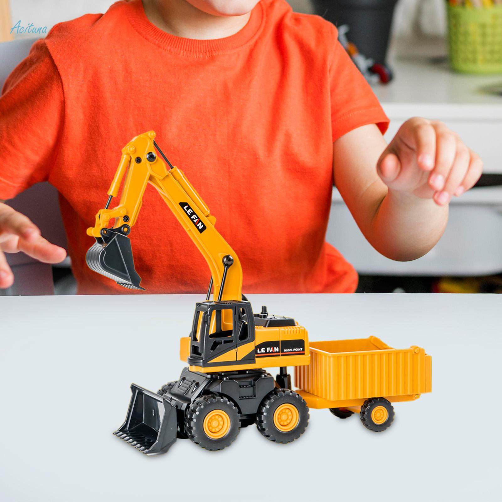 Engineering Vehicle Model Excavators Toy for Decoration Ages 3 and up. 