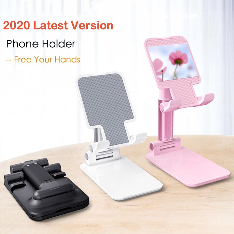 T1 Universal Ergonomic Collapsible Adjustable Desktop Tablet Mobile Phone Holder. 