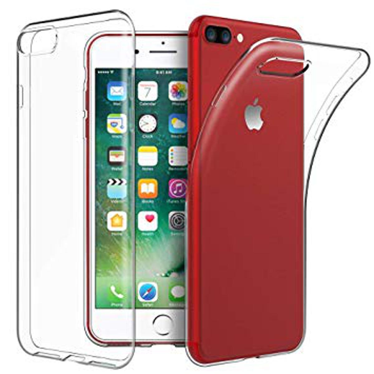 For Apple iPhone 7 Plus  Luxury Crystal Clear Case Soft Silicone Shockproof Transparent Shell TPU Back Cover