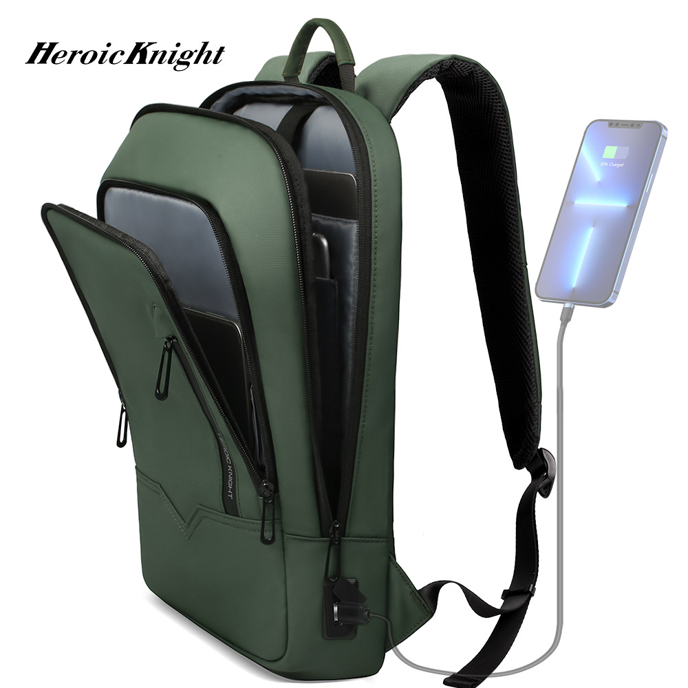 Heroic Knight Backpack for Men Business Slim Backpack Tablet Light Weight Travel Backpack 1415.617Laptop Bag for Work College