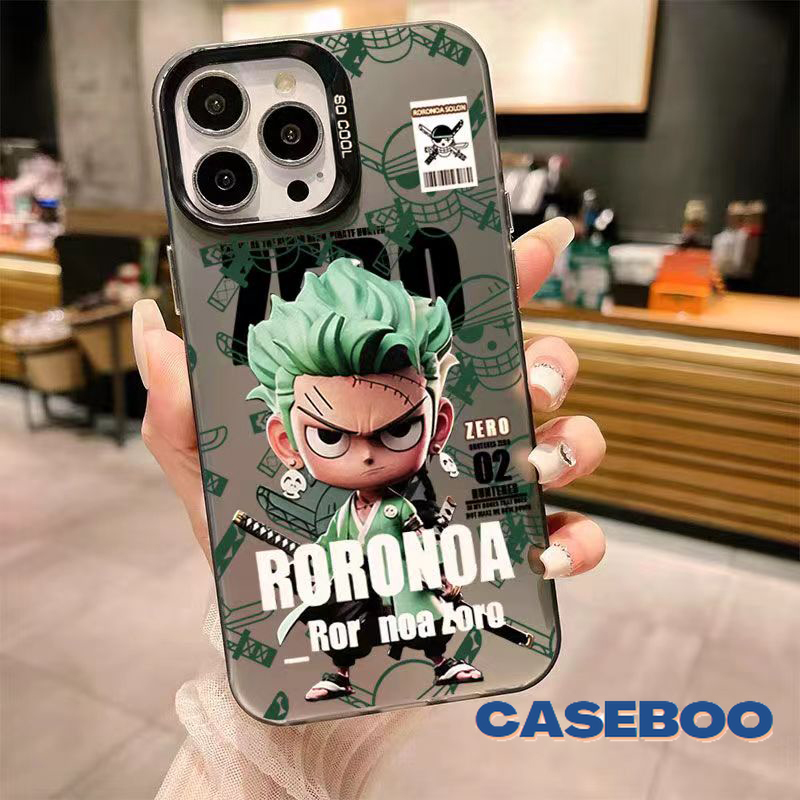 Fashion Brand One Piece Cool Luffy Zoro Graffiti Case for Redmi 9C 9A 10C 9T 9 10 12 12C 10A 13C A1 Note 13 9 10s 12 8 10 11 11s Pro Poco C65 C55 M3 M6 Pro Plating Metal Lens Cover. 