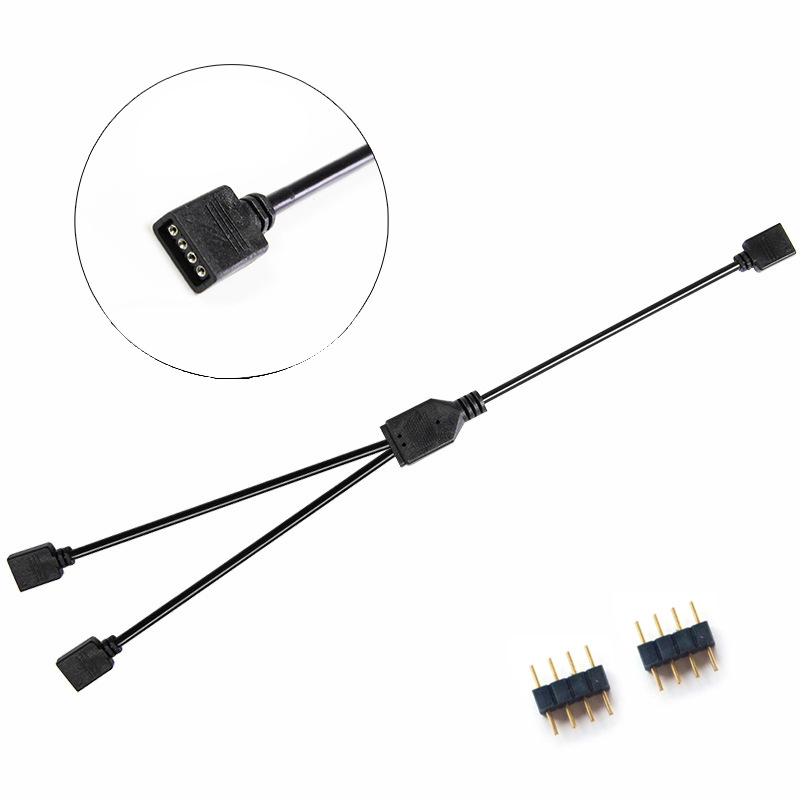 12V 4Pin Splitter 5V 3 Pin 1 To 4/3/2 Universal Mainboard ARGB ...