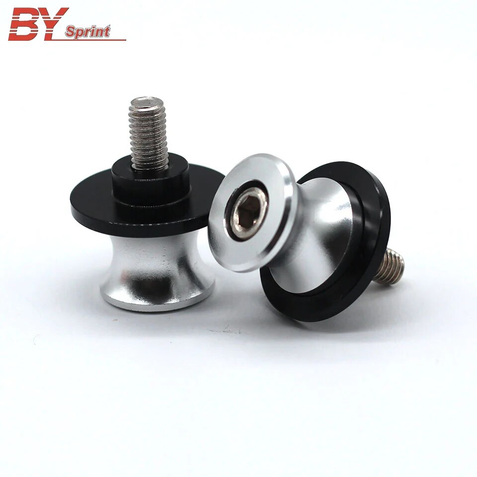 【Mary DAI Store】Silver+Motorcycle Accessories For Yamaha MT-01 MT03 MT-09 YZF-R3 R1 R25 R6 600R All 6MM Model Spools Sliders Stand