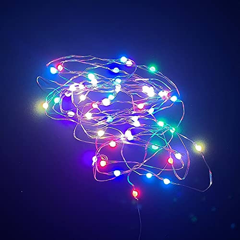 Battery Operated Decorative Party String Fairy Lights For Decoration 50 Pcs Bulb 5 Meter / 15 - 18 Feet ( Battery Not Included ). 